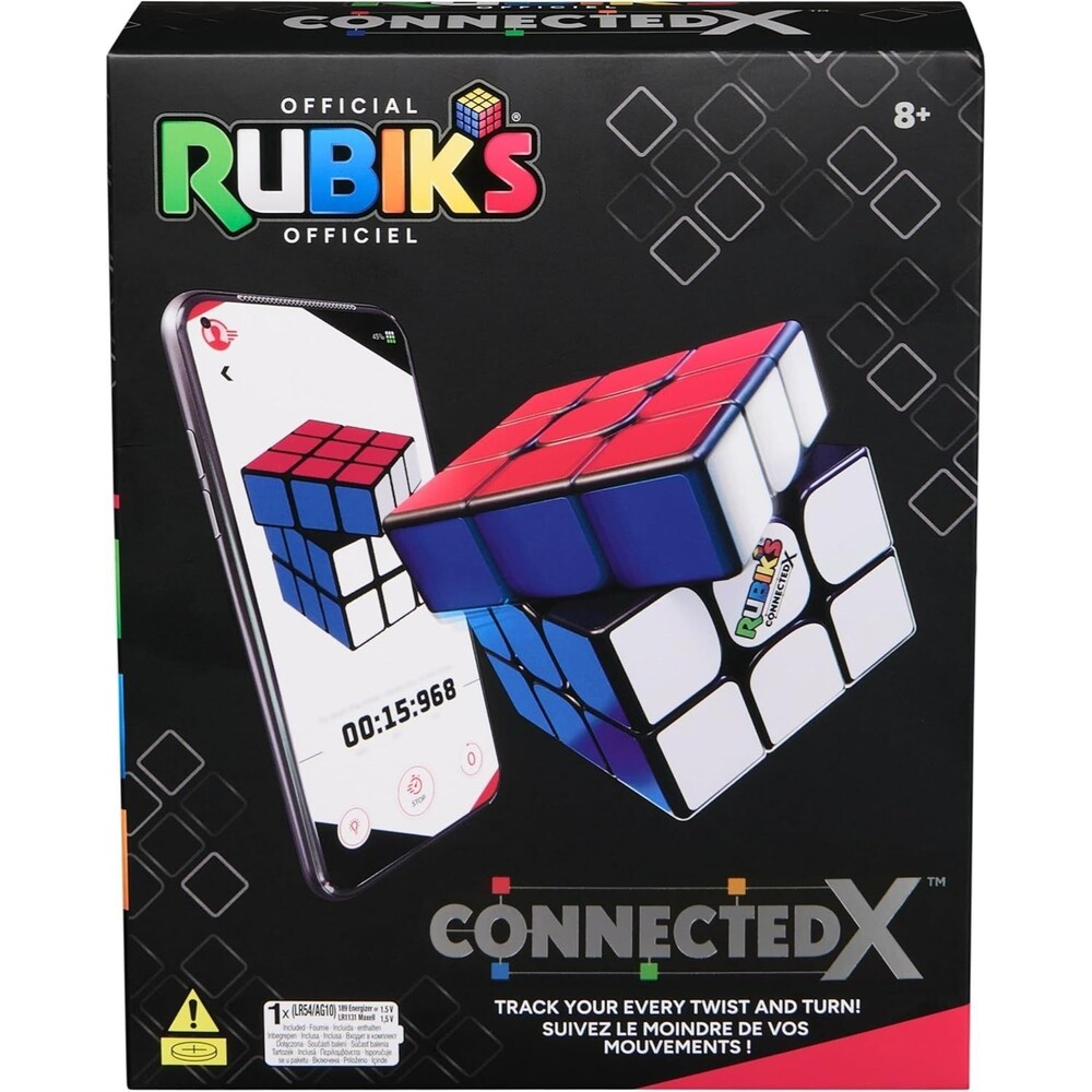 RUBIK'S Kids Cube 3X3 CONNECTEDX Multicolor Bluetooth Game Magic Puzzle Toys